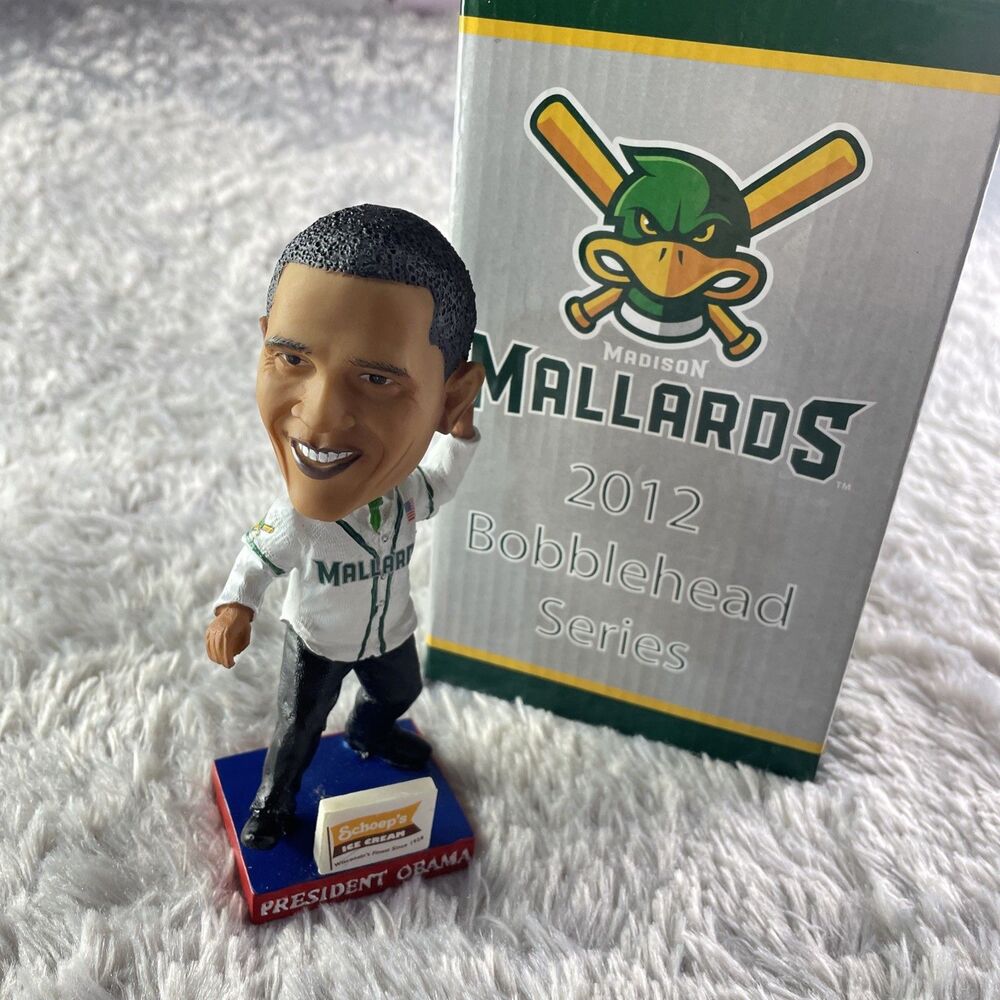 Madison Mallards Bobblehead President Barack Obama 2012 Northwoods League SGA